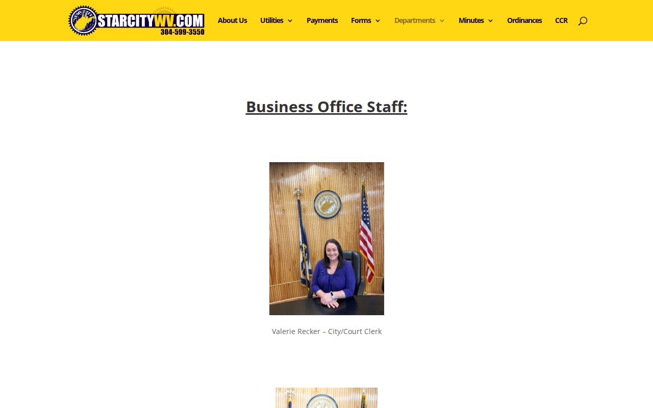 Star City City and Court Clerk listing for municipal docket requests